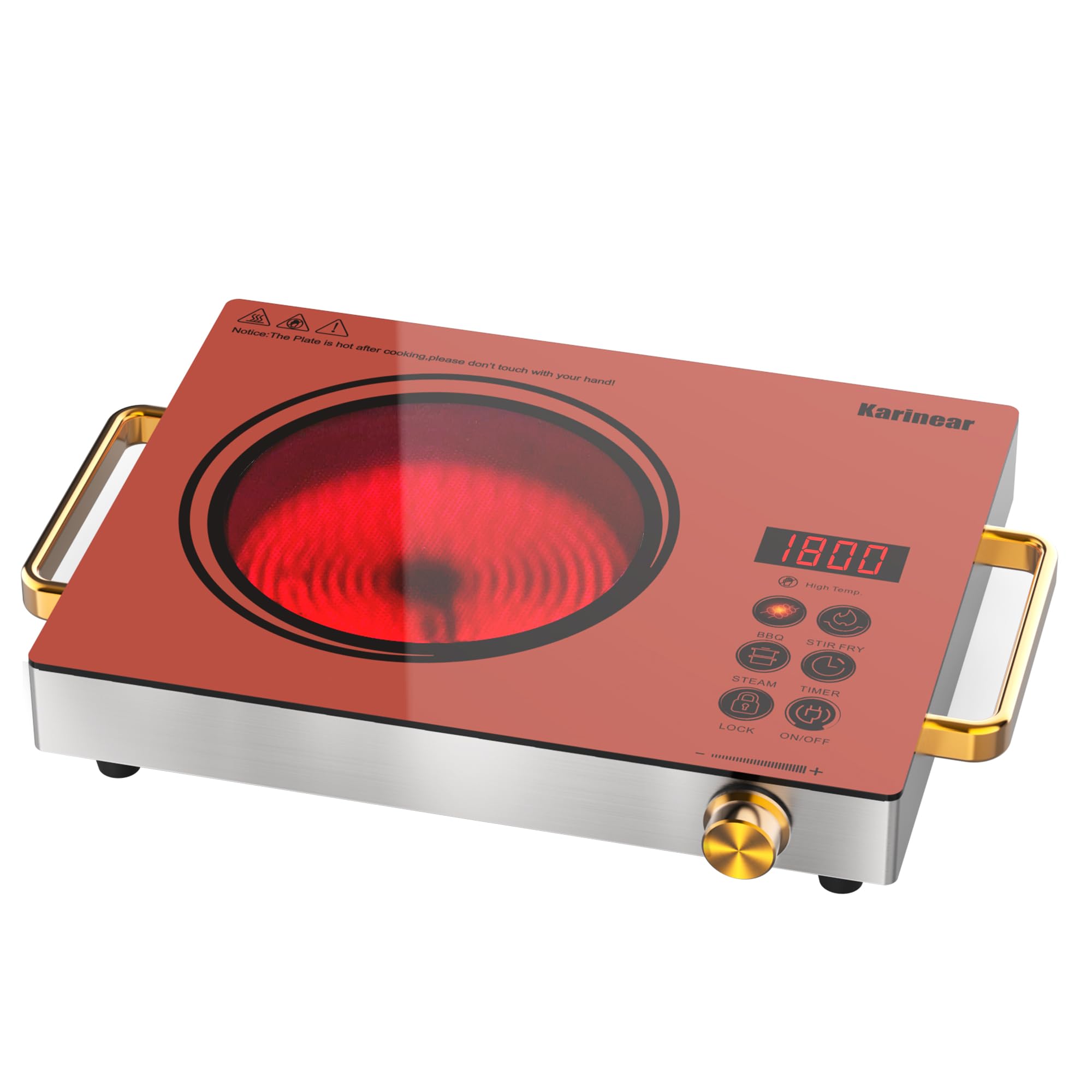 Kitchen Appliances Electric Stove - Kompor Listrik Portabel Karinear 110V, 1800W,