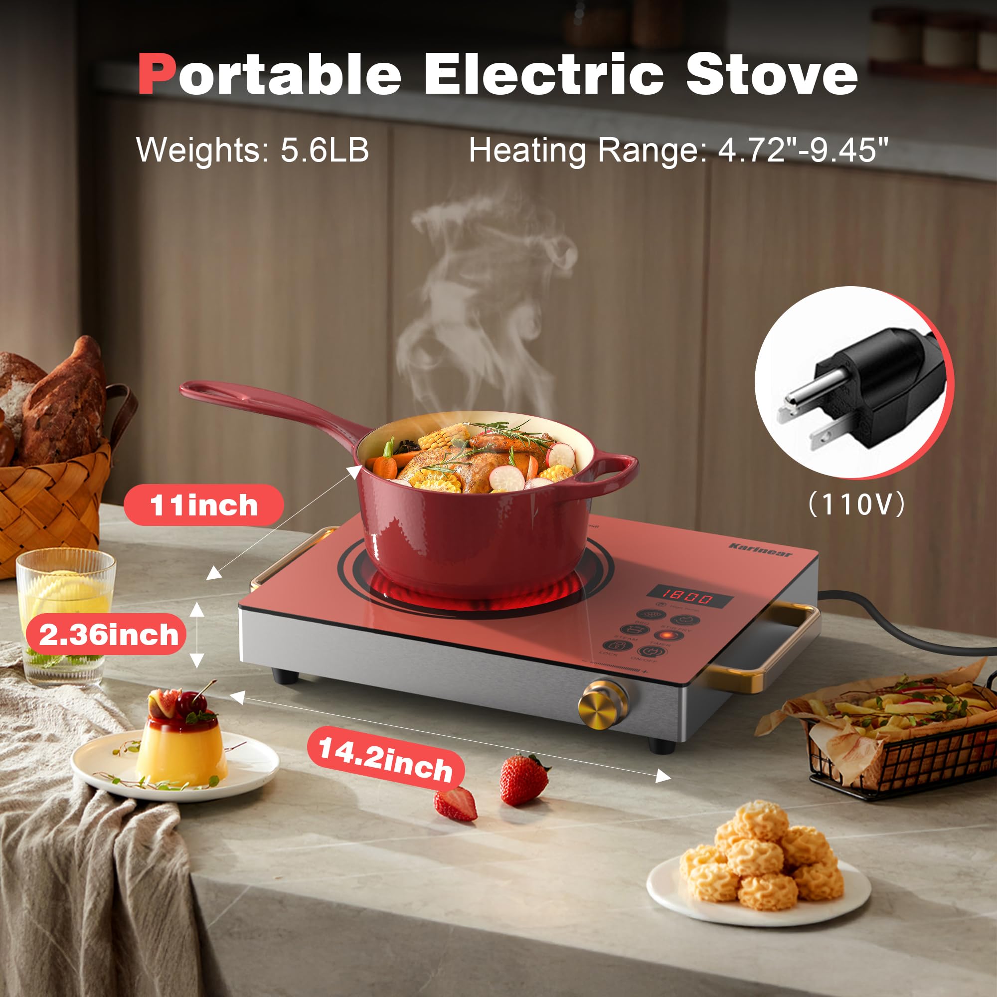 Kompor Listrik Portabel Karine - Kitchen Appliances Electric Stove ulasan dan harga
